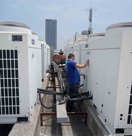 沈北新中央空调制热和不制冷系统维修方法